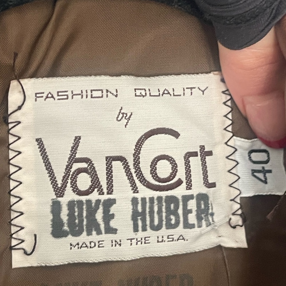 vintage van cort brown leather jacket - Picture 3 of 3